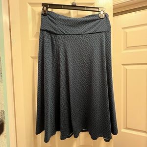 Lularoe skirt blue checked. Xl